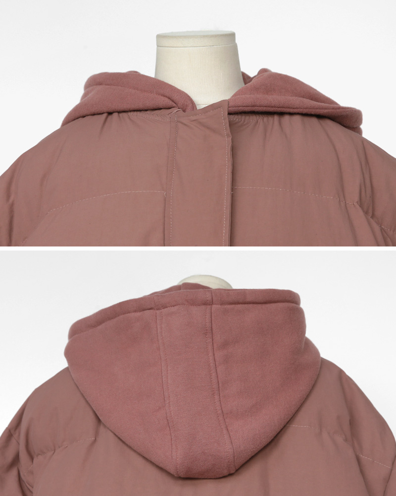 フードレイヤード中綿ロングジャケット・全2色 | DHOLIC | 詳細画像25