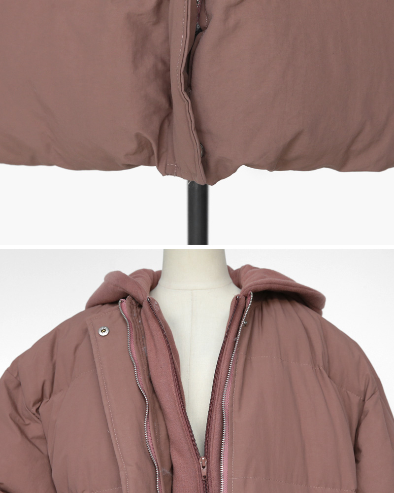 フードレイヤード中綿ロングジャケット・全2色 | DHOLIC | 詳細画像27