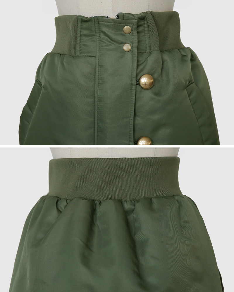 中綿フロントジップボタンスカート・全2色 | DHOLIC | 詳細画像37