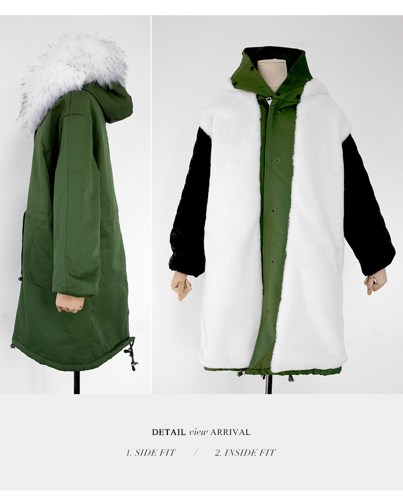 フードファーボアライニングジャケット・全2色 | DHOLIC | 詳細画像59