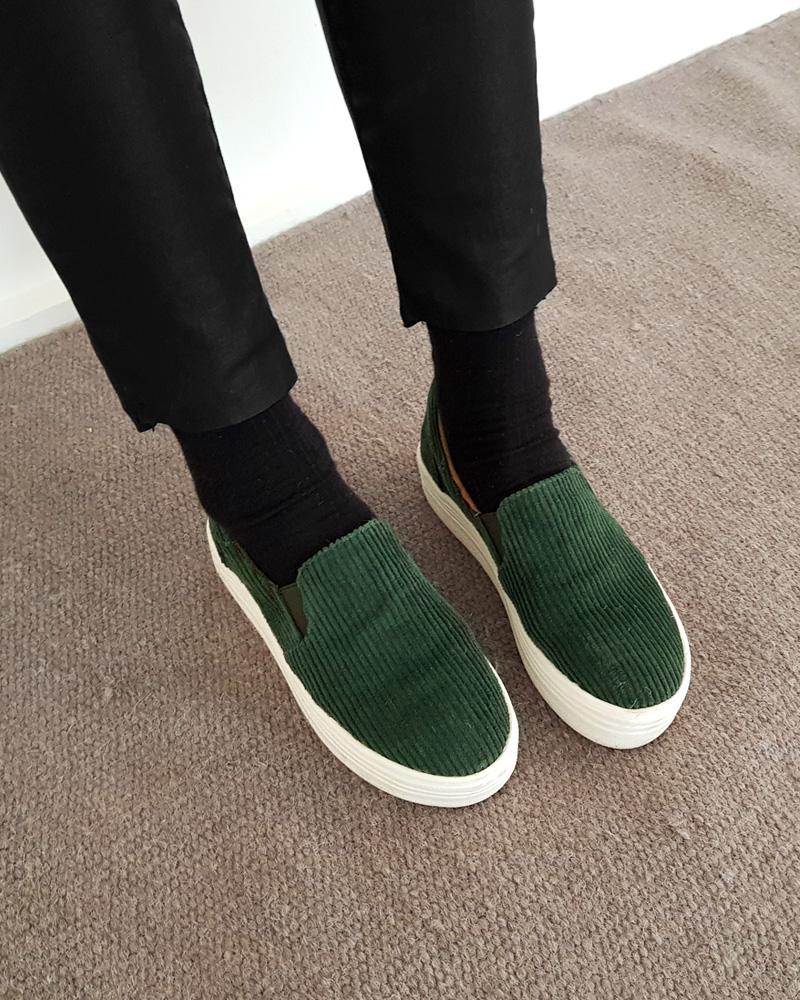 <font color=red><b>雑誌掲載商品○</b></font>プラットフォームコーデュロイスリッポン・全3色 | DHOLIC | 詳細画像5