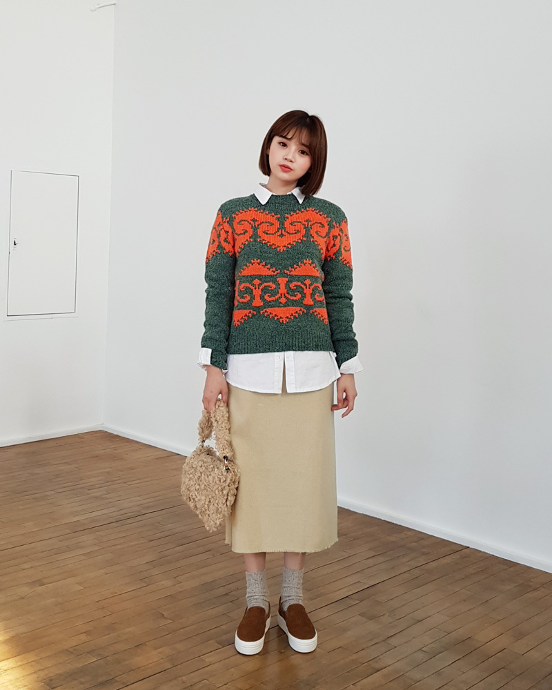 <font color=red><b>雑誌掲載商品○</b></font>プラットフォームコーデュロイスリッポン・全3色 | DHOLIC | 詳細画像9