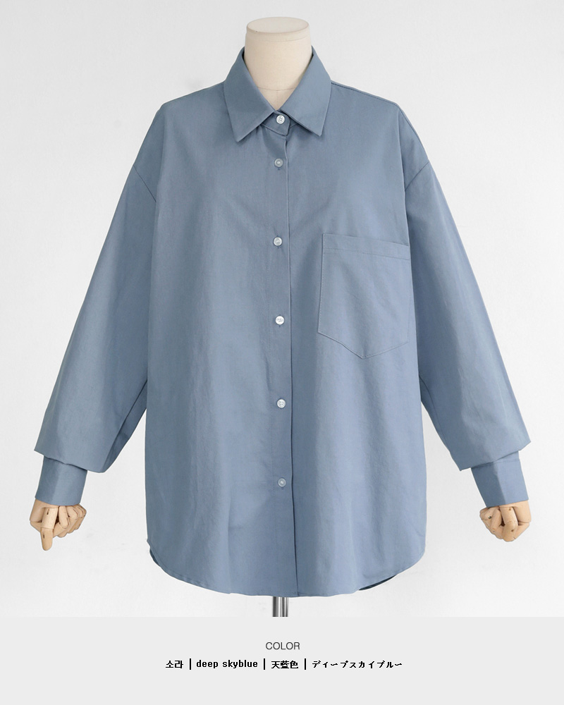 ボクシーワンポケットシャツ・全5色 | DHOLIC | 詳細画像54
