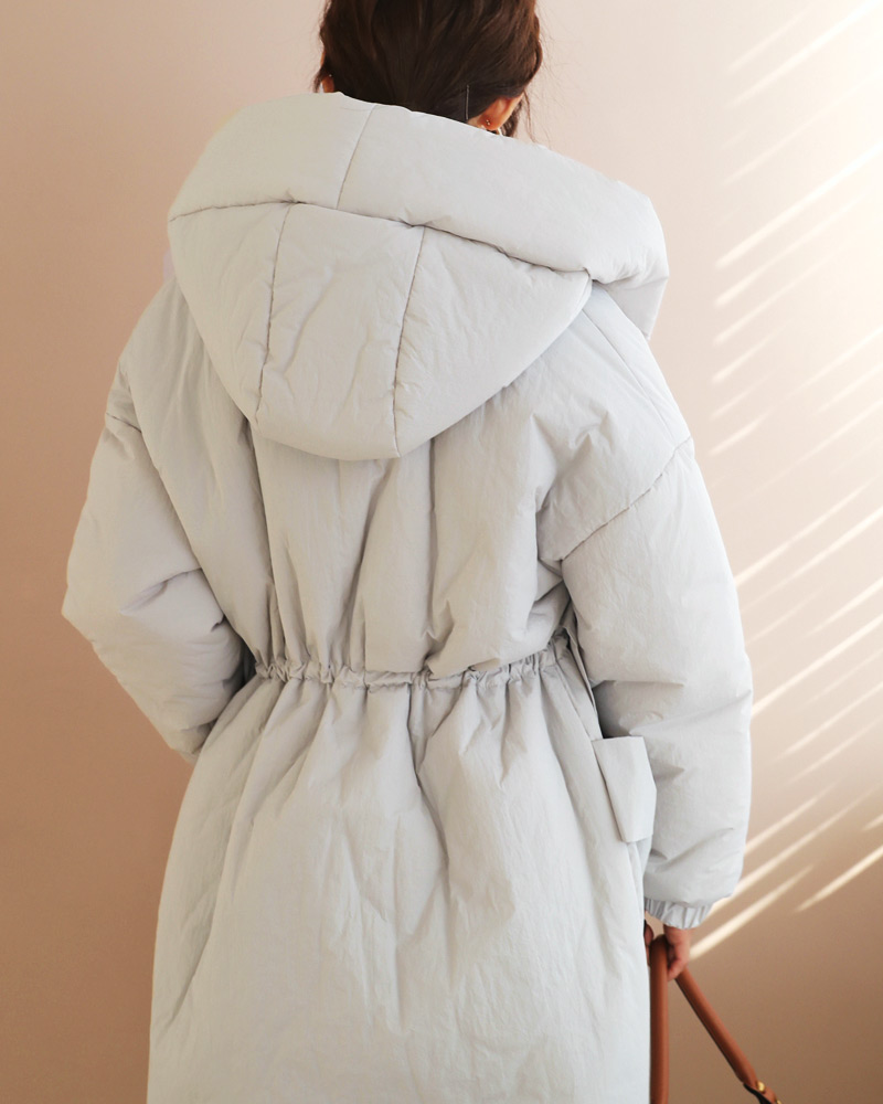 ウエストタイ中綿フードジャケット・全2色 | DHOLIC PLUS | 詳細画像5