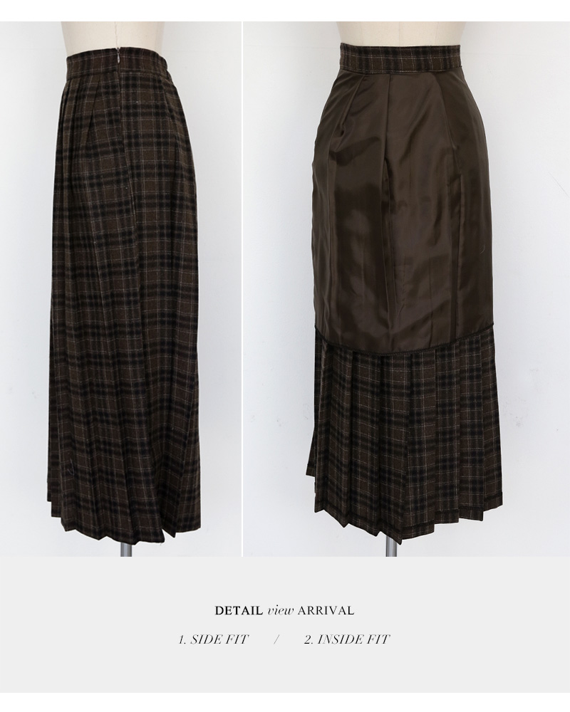ウール混チェックプリーツスカート・全2色 | DHOLIC PLUS | 詳細画像28