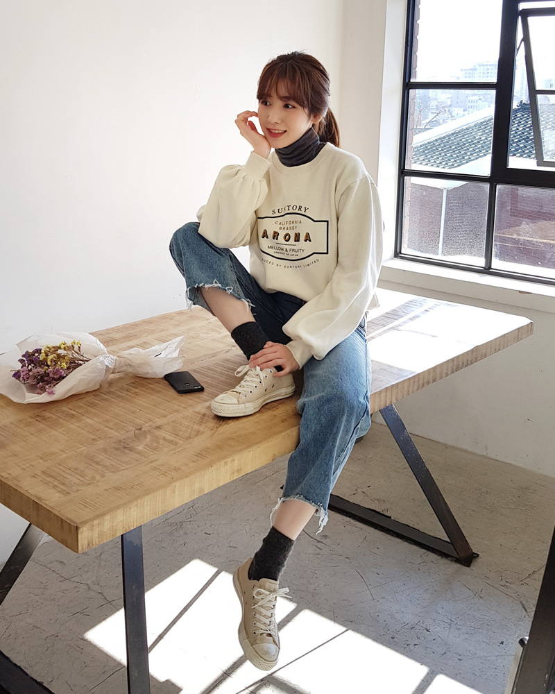 ワイド カーブ デニム カットオフ ストリート 韓国 春 cr8165 カットオフワイドデニムパンツ・全2色 | レディースファッション