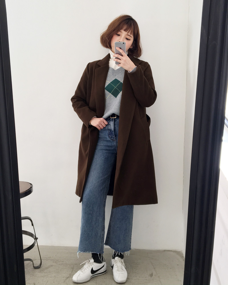 デニムパンツ カットオフ ワイドパンツ シンプル お洒落 全2色 カットオフワイドデニムパンツ・全2色 | レディースファッション