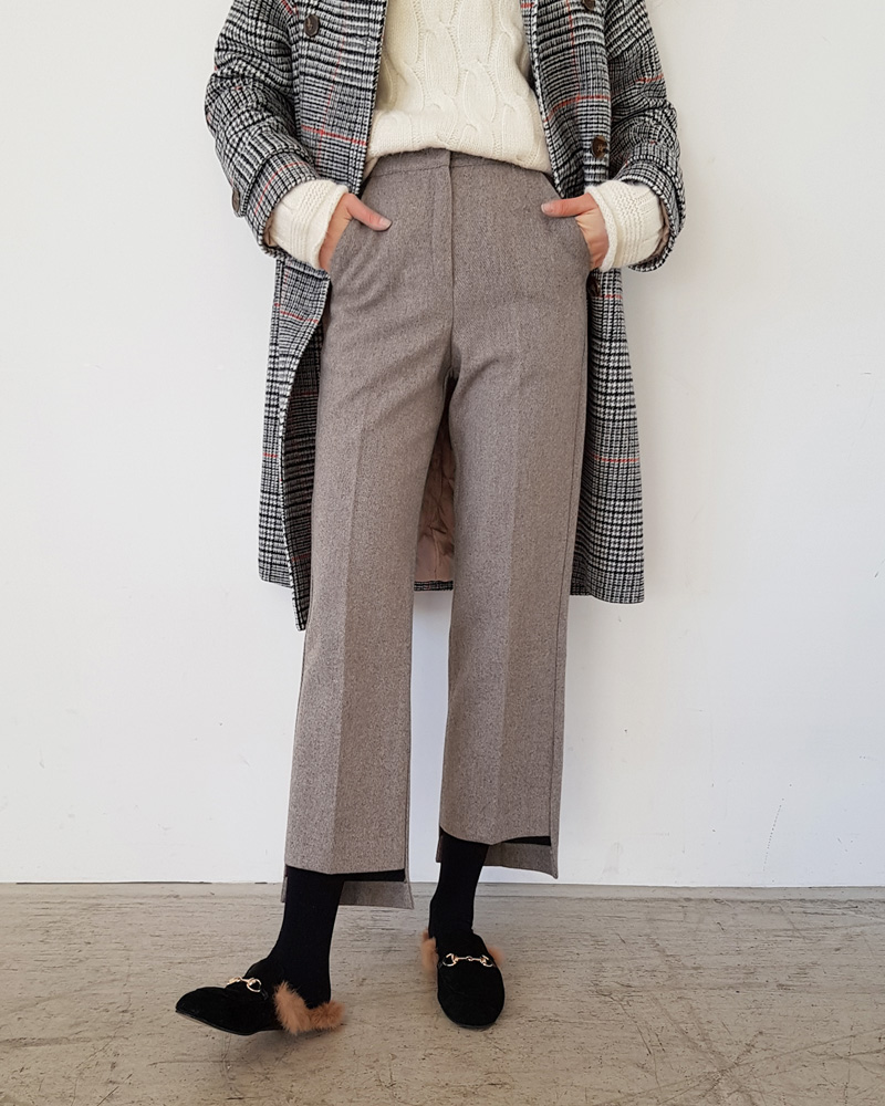 ボアカラーチェックダブルコート・全3色 | レディースファッション通販