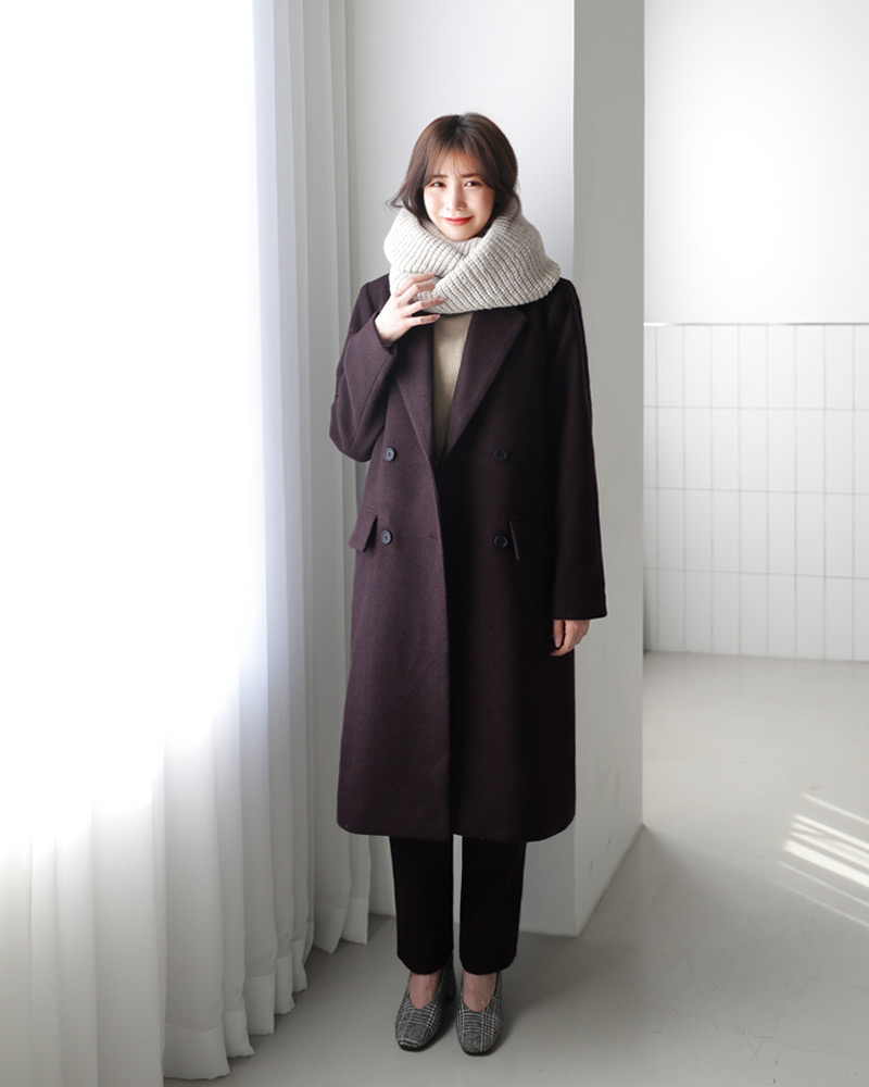 Deuxieme Classe ダブルブレストロングコート