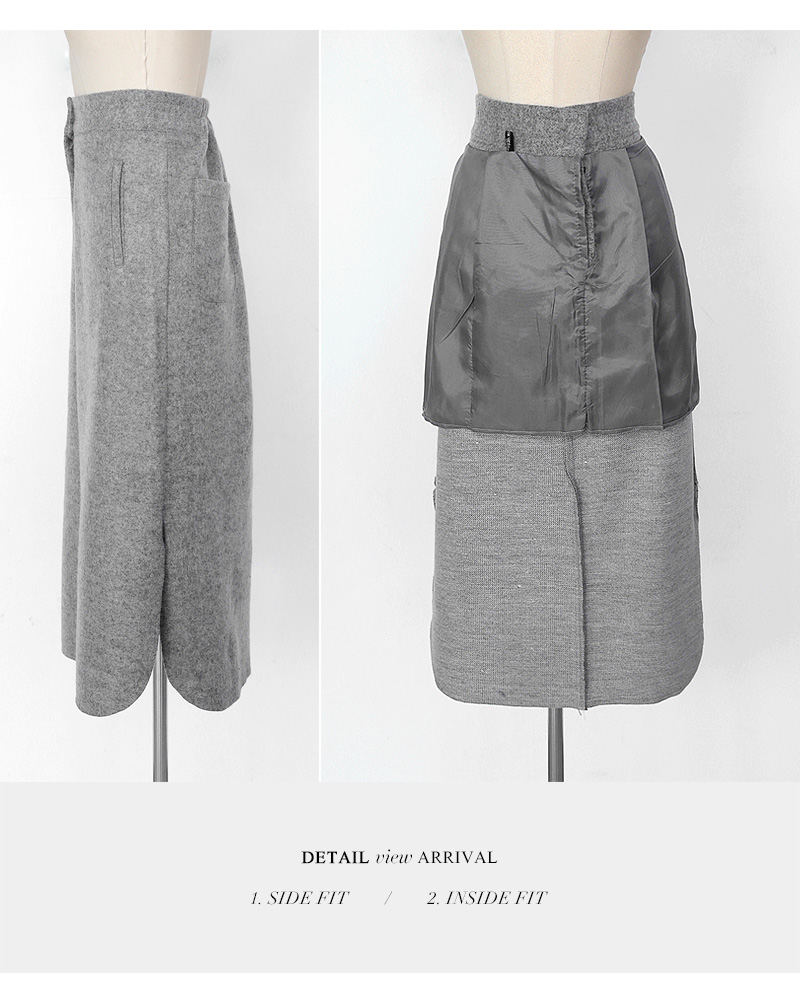 ウール混スリットスカート・全3色 | DHOLIC PLUS | 詳細画像26