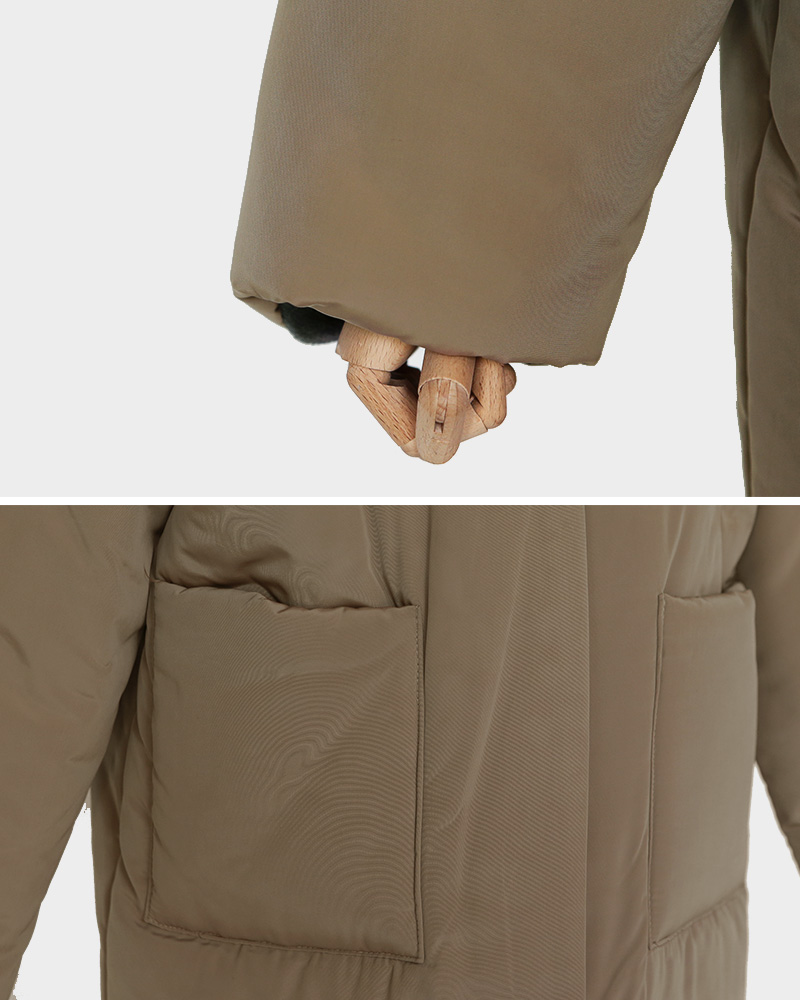 中綿ファーライニングノーカラージャケット・全3色 | DHOLIC PLUS | 詳細画像32