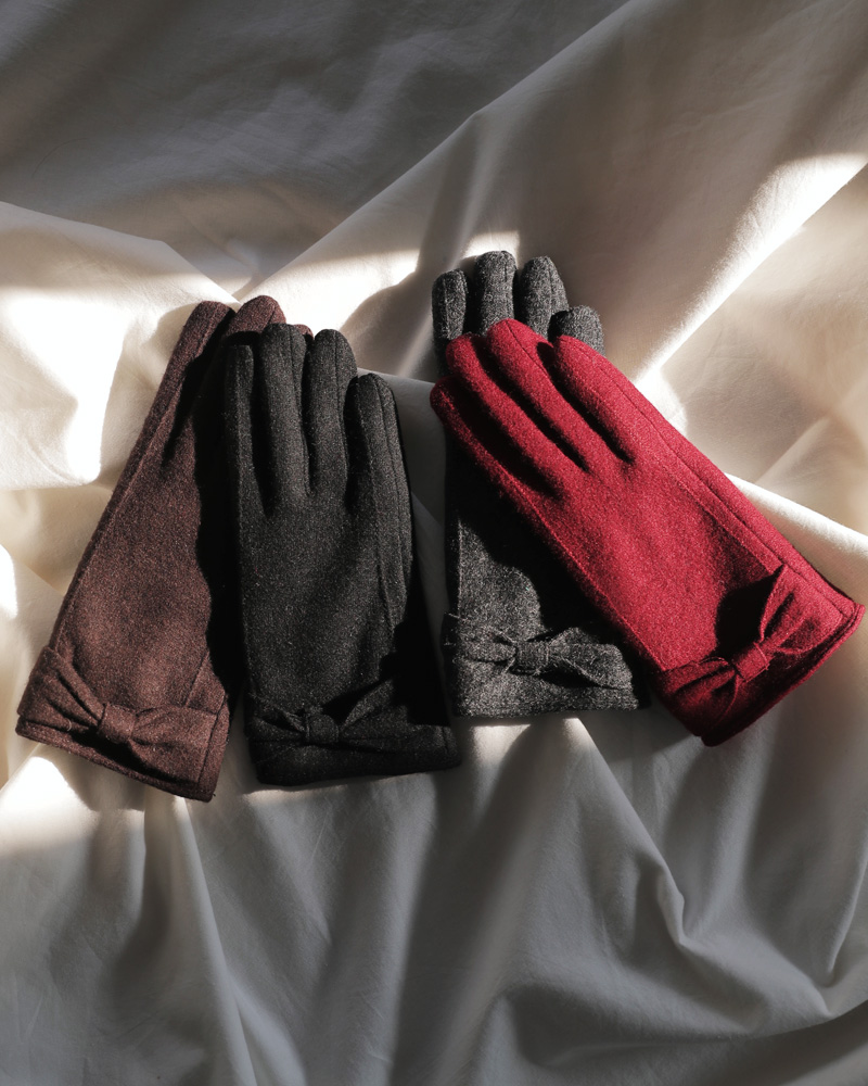 ＊スマホ対応＊ウール混リボン手袋・全4色 | DHOLIC PLUS | 詳細画像2