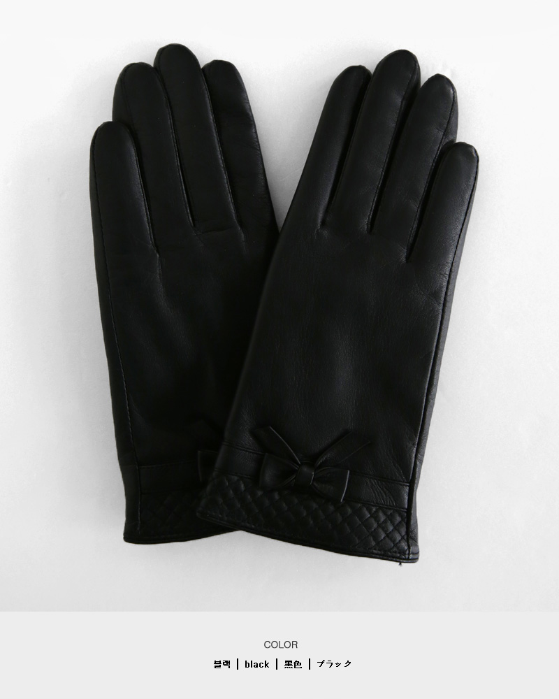 ＊スマホ対応＊シープレザーリボン手袋・全1色 | DHOLIC PLUS | 詳細画像8