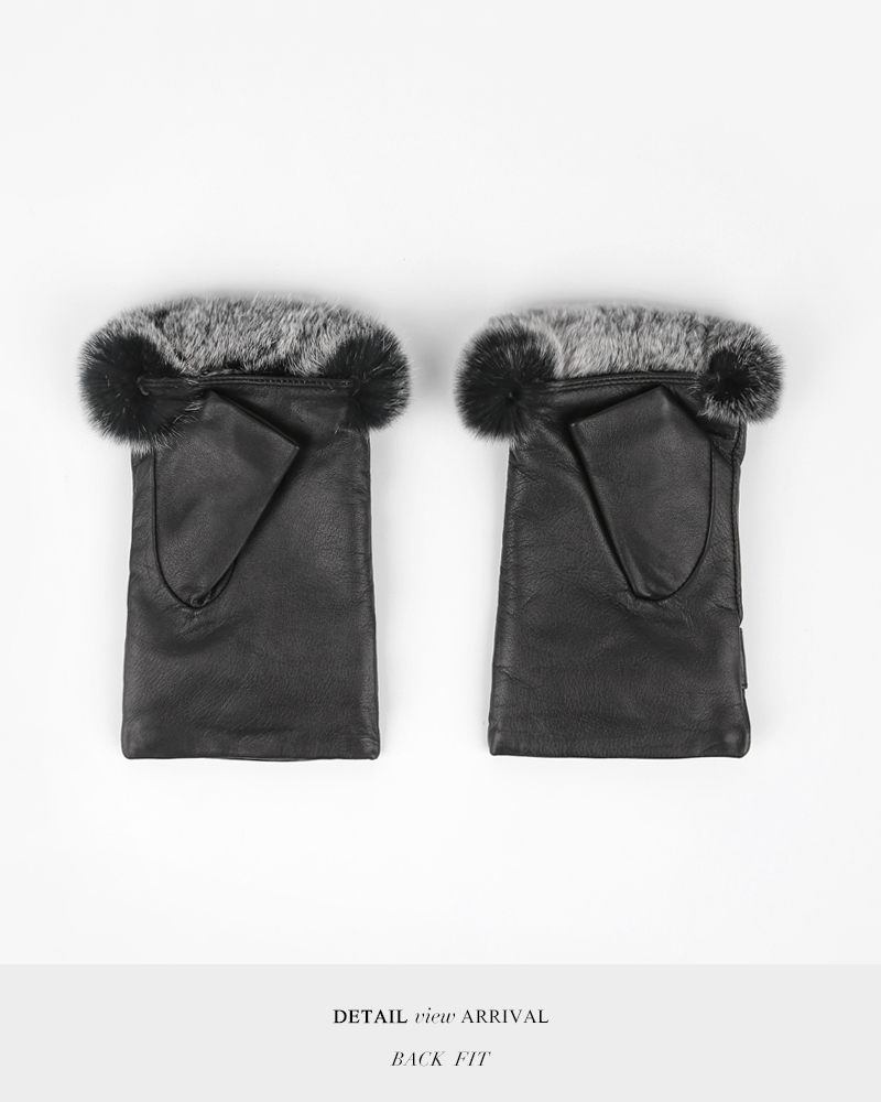羊革リボンフィンガーレス手袋・全2色 | DHOLIC | 詳細画像14