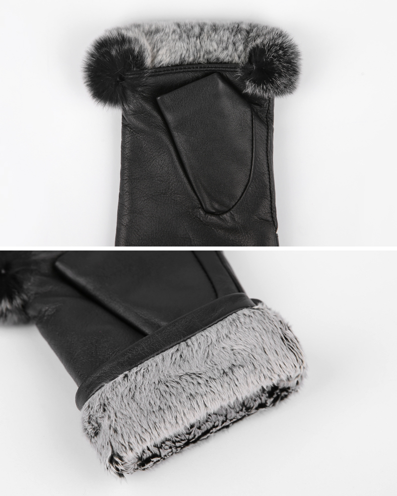 羊革リボンフィンガーレス手袋・全2色 | DHOLIC | 詳細画像16