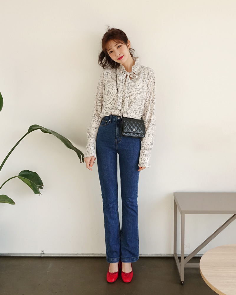 GDN ハイウエストブーツカットデニムパンツ ハイウエストブーツカットデニムパンツ・全2色 | レディース