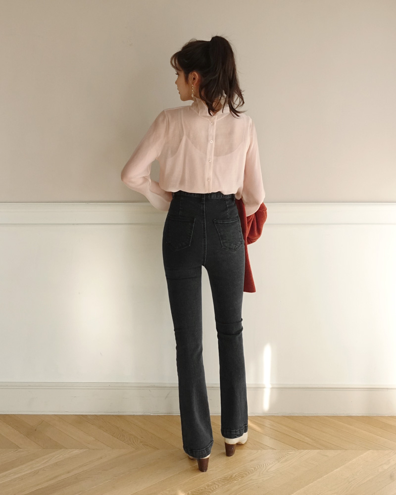 GDN ハイウエストブーツカットデニムパンツ ハイウエストブーツカットデニムパンツ – TETE-ONLINE