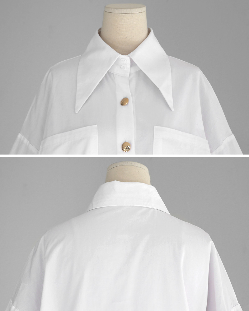 パフスリーブバリモアカラーシャツ・全2色 | DHOLIC | 詳細画像20