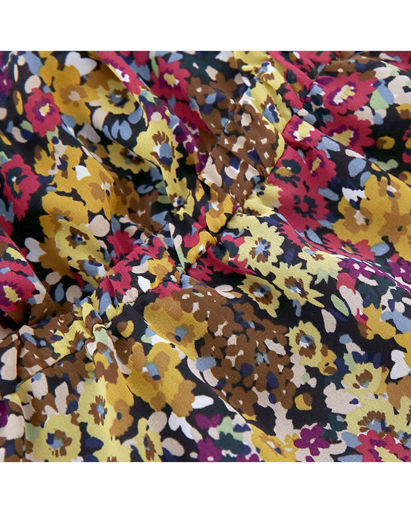 ベロアストラップ花柄ワンピース・全3色 | DHOLIC | 詳細画像33