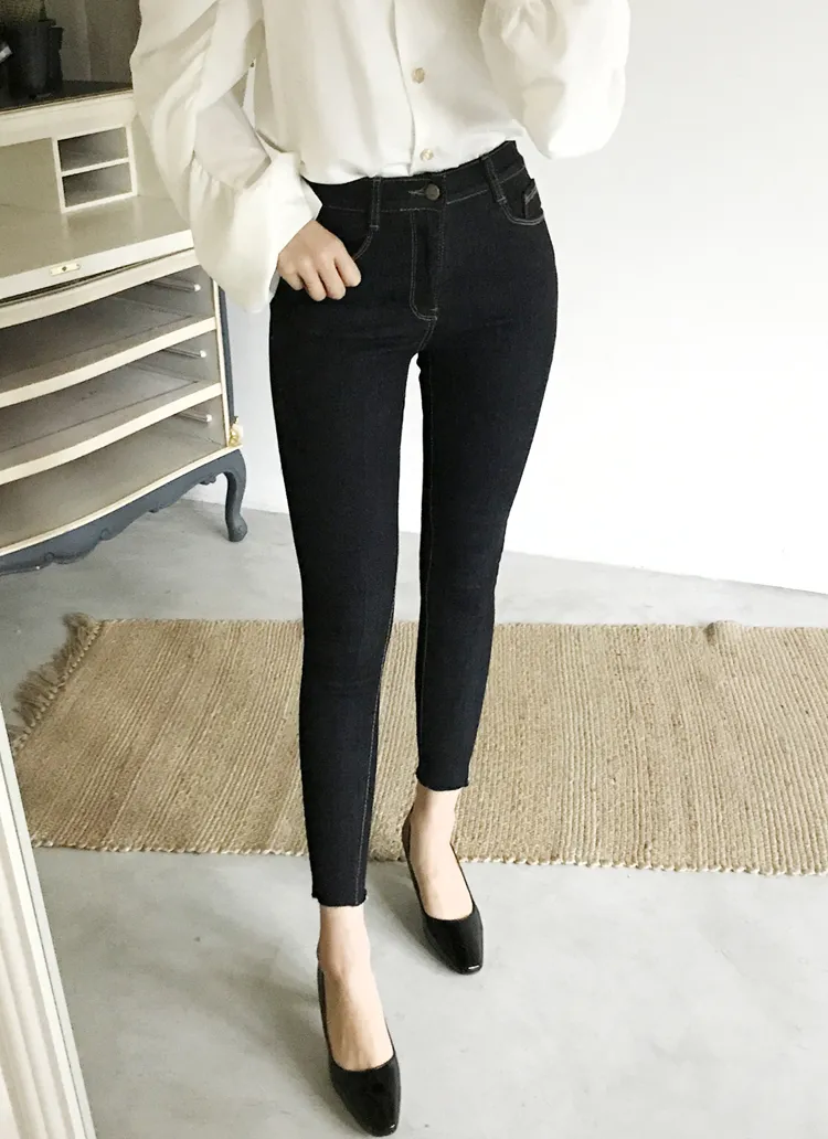 ウエストゴムスキニーデニムパンツ・全4色 | DHOLIC | 詳細画像1