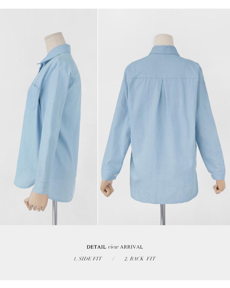 ワンポケットデニムシャツ・全2色 | DHOLIC | 詳細画像35