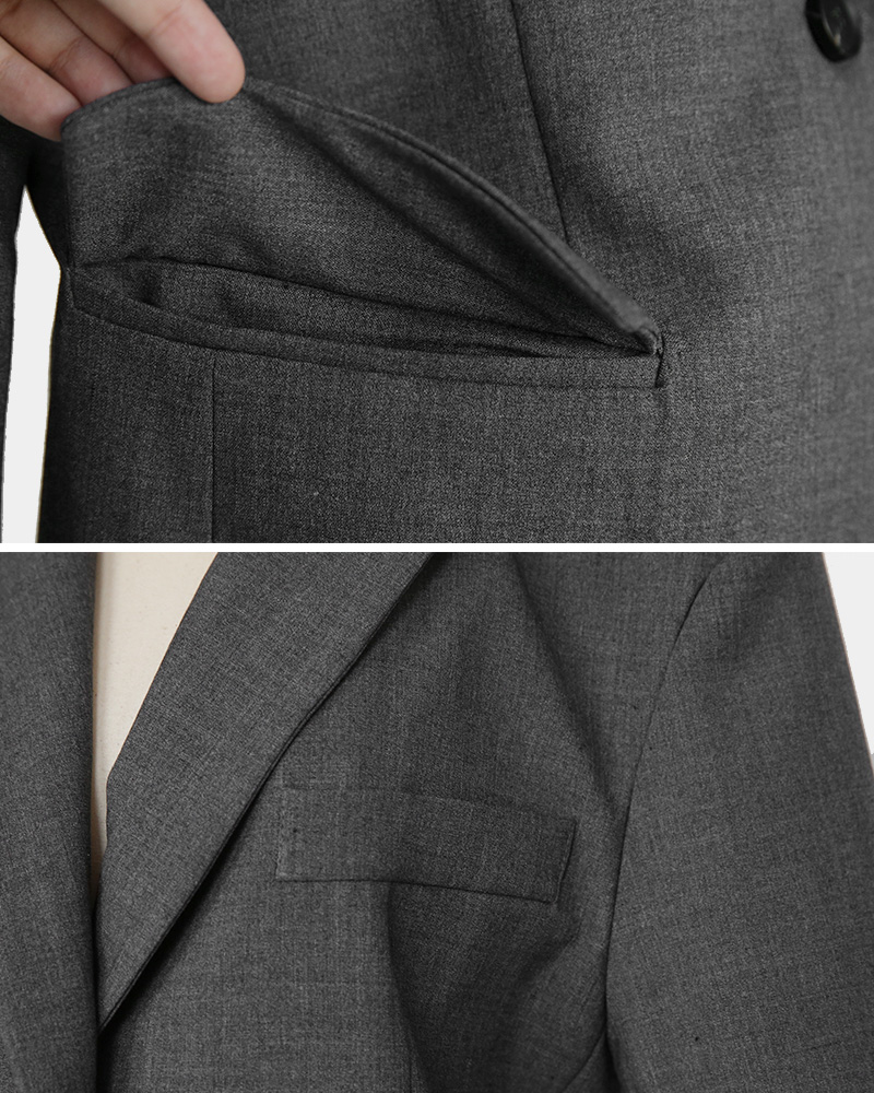 シングルオーバージャケット&ミニタイトスカートSET・全2色 | DHOLIC | 詳細画像43