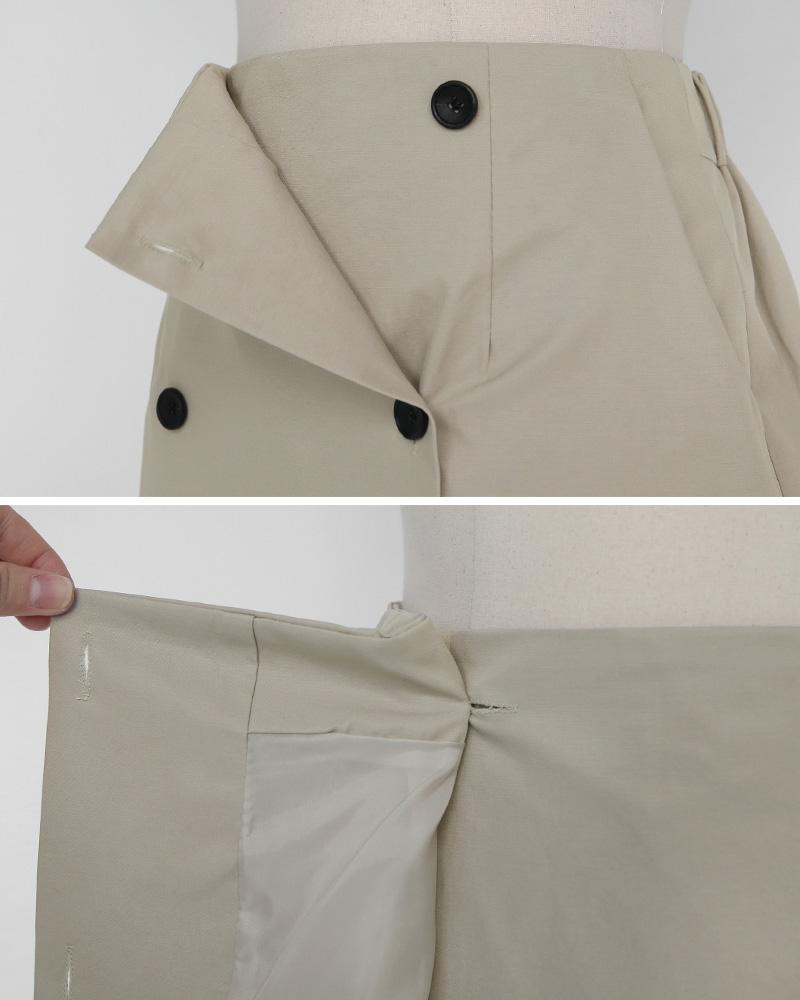 ダブルボタンAラインスカート・全2色 | DHOLIC | 詳細画像18