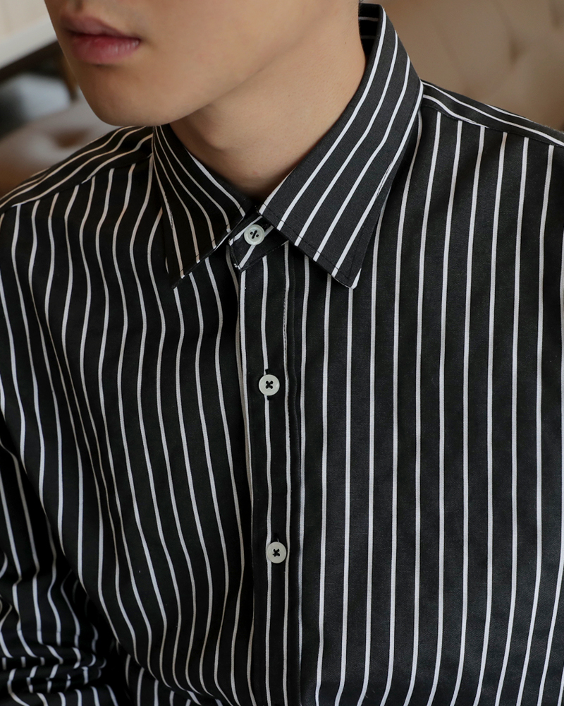 2TYPEストライプポケットレスシャツ・全5色 | 詳細画像6