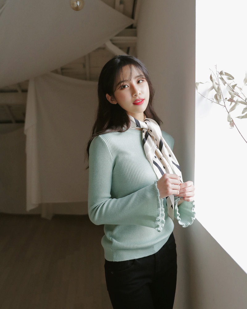 フリルベルスリーブ二ット・全5色 | DHOLIC | 詳細画像10