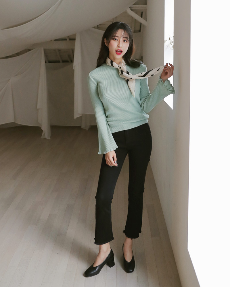 フリルベルスリーブ二ット・全5色 | DHOLIC | 詳細画像12