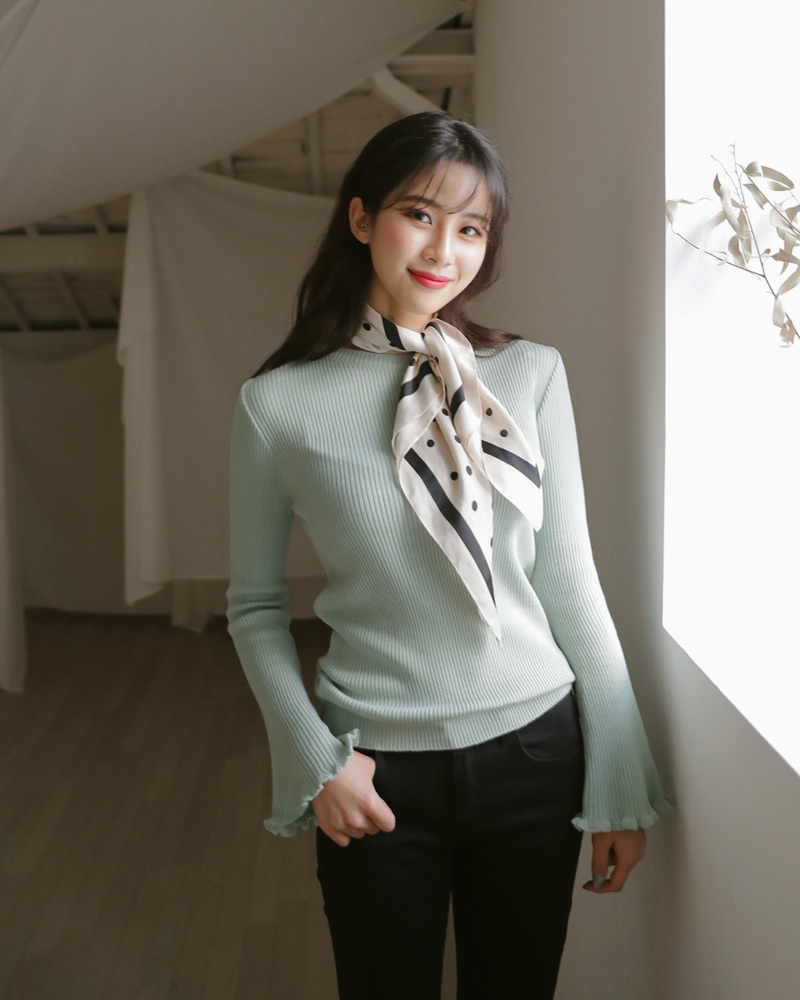 フリルベルスリーブ二ット・全5色 | DHOLIC | 詳細画像13