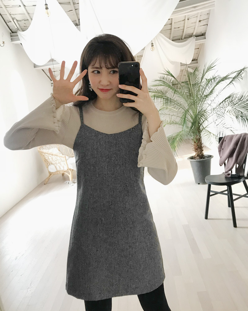 フリルベルスリーブ二ット・全5色 | DHOLIC | 詳細画像31