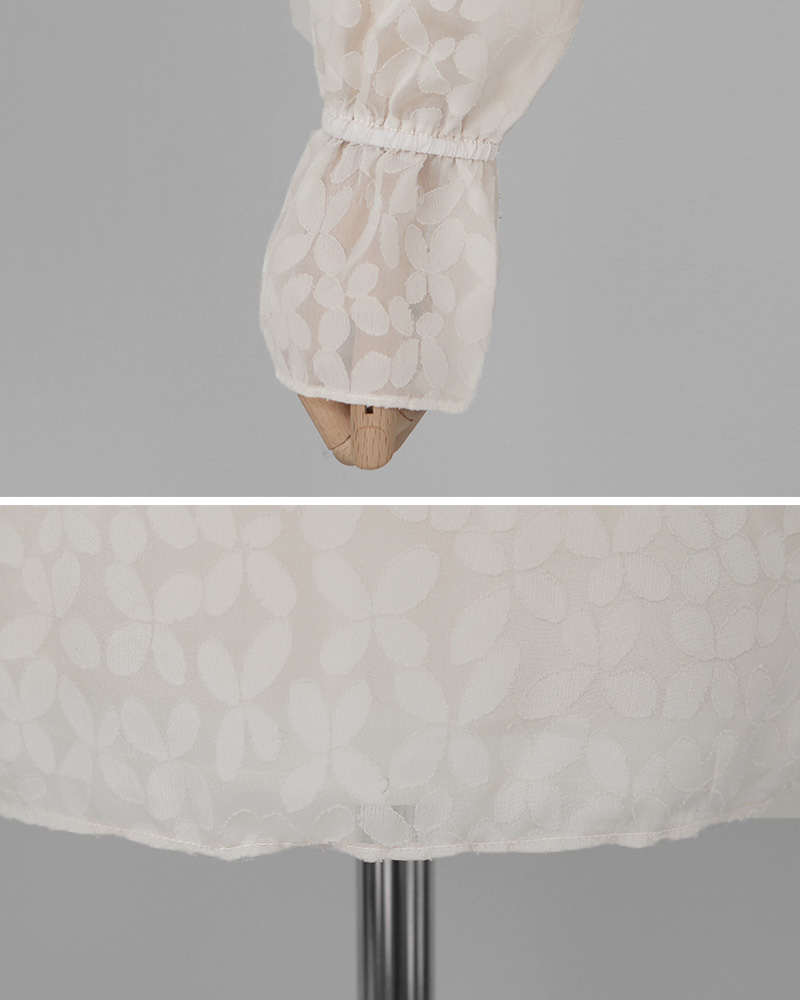 フリルネックパターンシアーブラウス・全2色 | DHOLIC | 詳細画像33