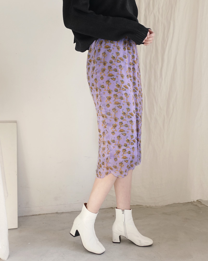 フローラルミディ丈スカート・全3色 | DHOLIC | 詳細画像25
