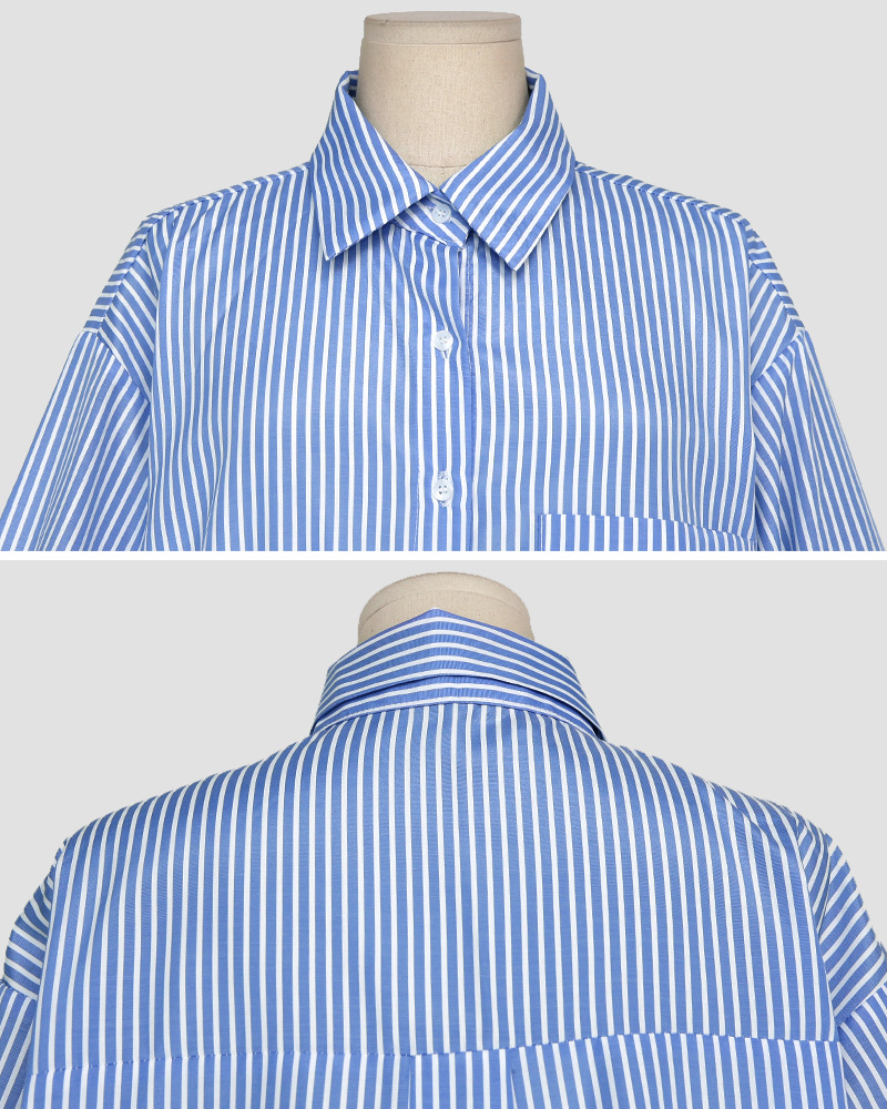 スリーブタイストライプシャツ・全2色 | DHOLIC PLUS | 詳細画像26