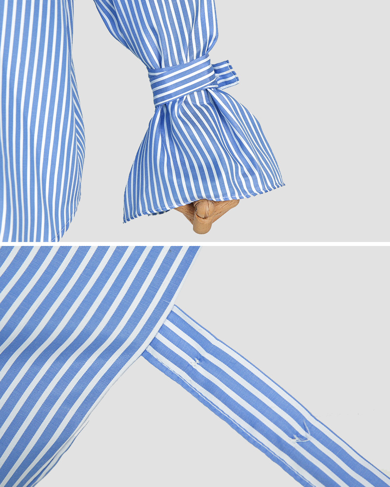 スリーブタイストライプシャツ・全2色 | DHOLIC PLUS | 詳細画像27