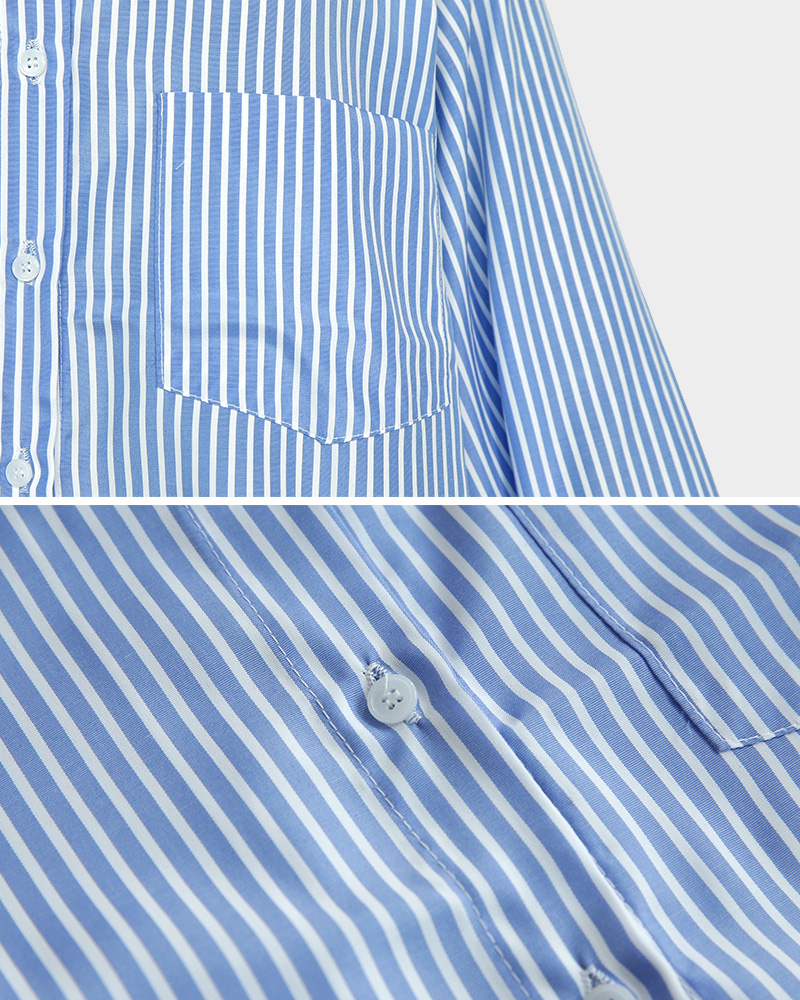 スリーブタイストライプシャツ・全2色 | DHOLIC PLUS | 詳細画像29