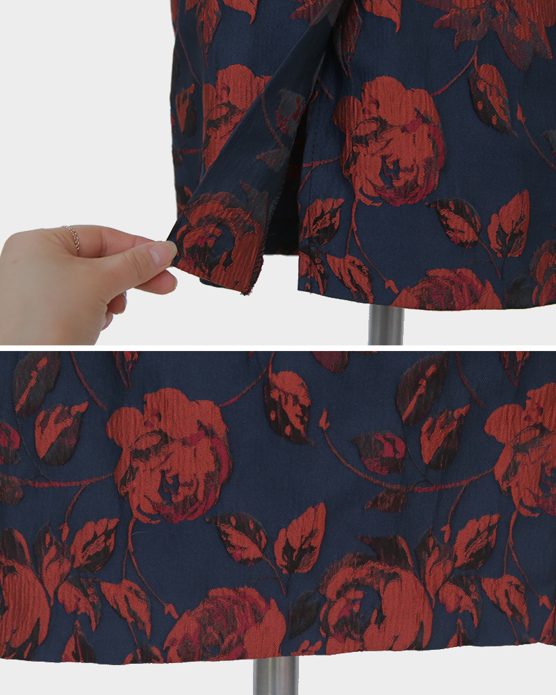 フラワー刺繍ペンシルスカート・全3色 | DHOLIC PLUS | 詳細画像34