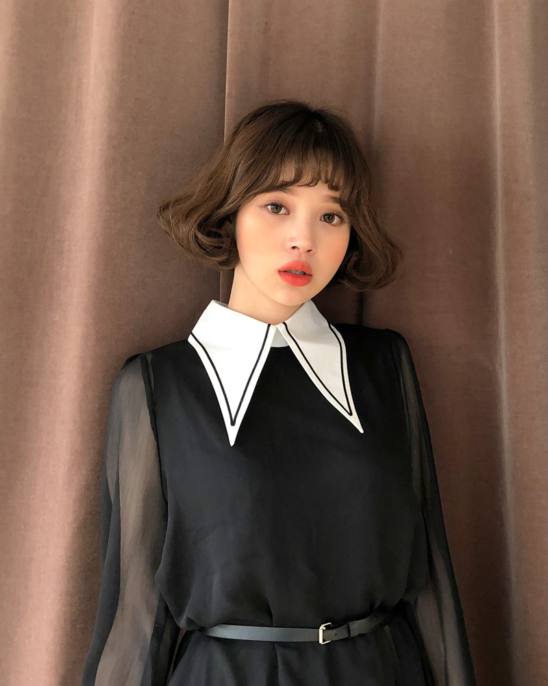 ベルトSETバリモアカラーワンピース・全2色 | レディースファッション  