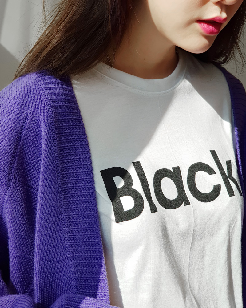 Black.レタリングTシャツ・全5色 | DHOLIC | 詳細画像29