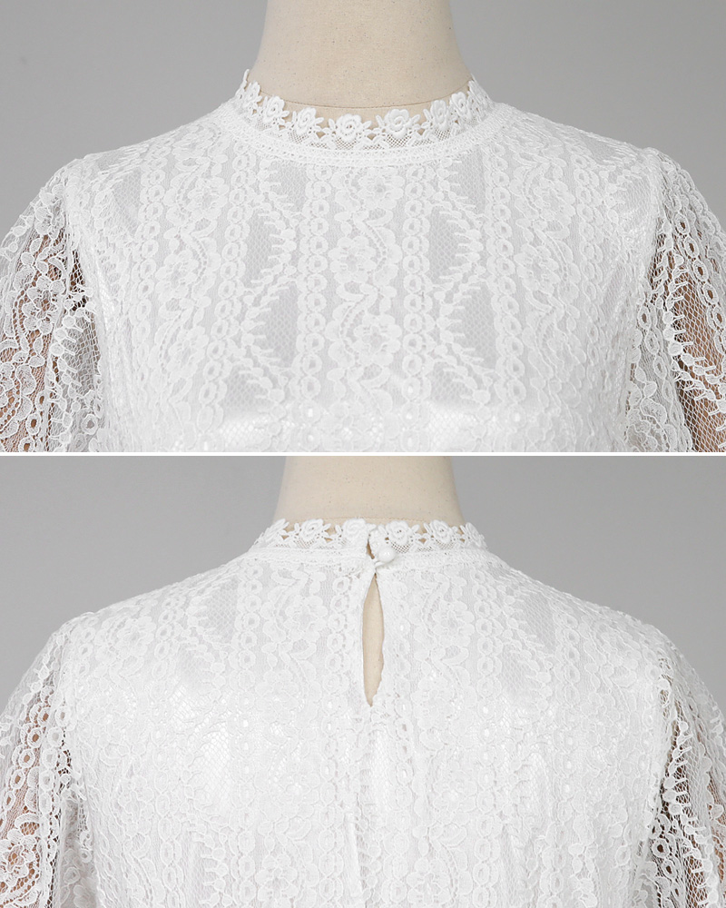 ウエストゴムレースワンピース・全2色 | DHOLIC | 詳細画像38