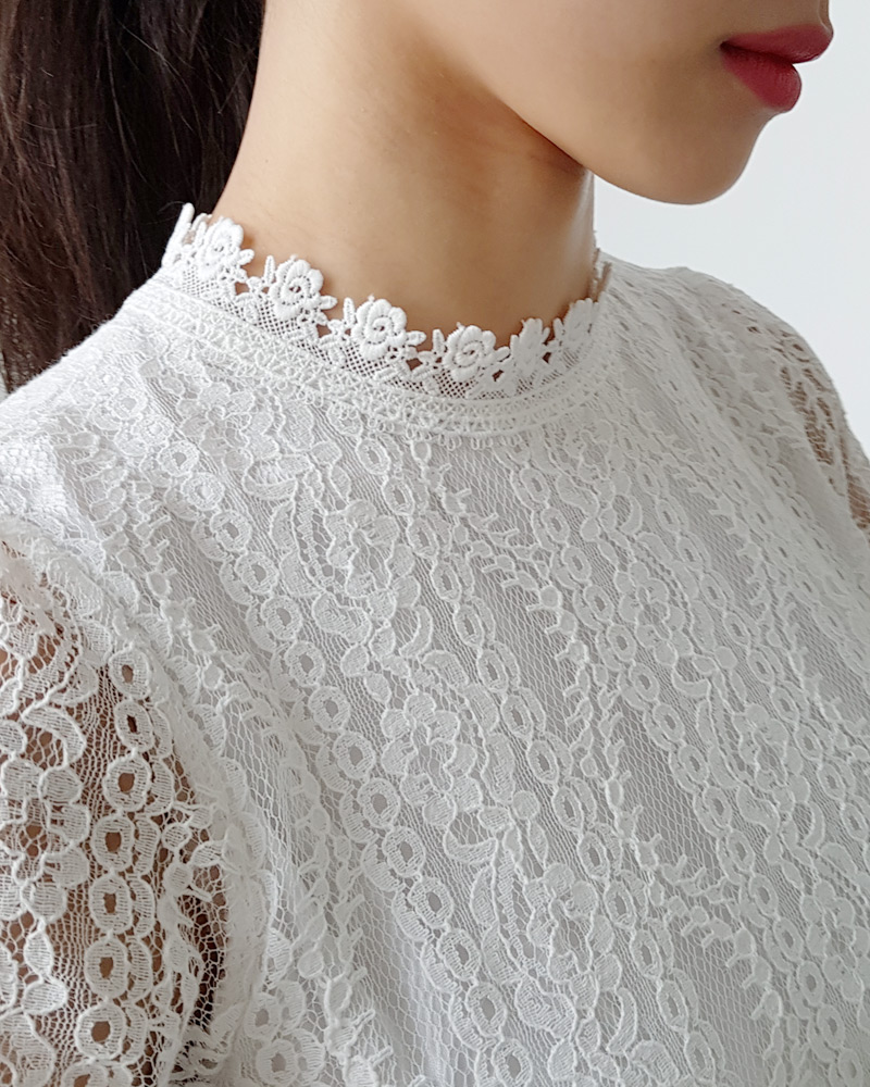 ウエストゴムレースワンピース・全2色 | DHOLIC | 詳細画像11