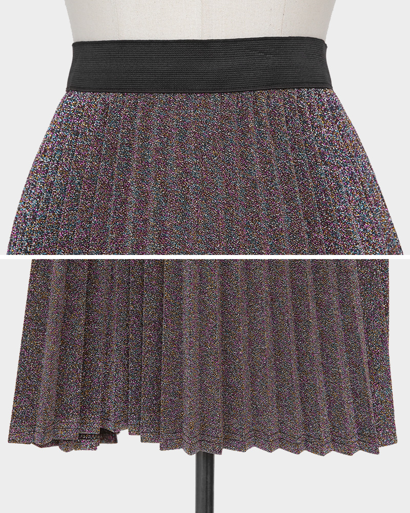 グリッタープリーツスカート・全3色 | DHOLIC PLUS | 詳細画像18