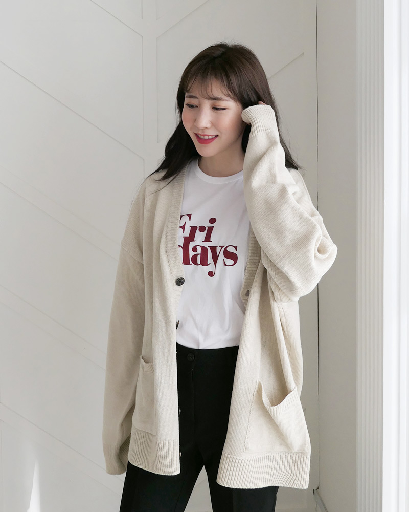 オーバーサイズポケットカーディガン・全9色 | DHOLIC | 詳細画像9