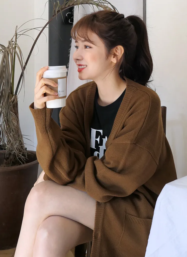 オーバーサイズポケットカーディガン・全9色 | DHOLIC | 詳細画像1