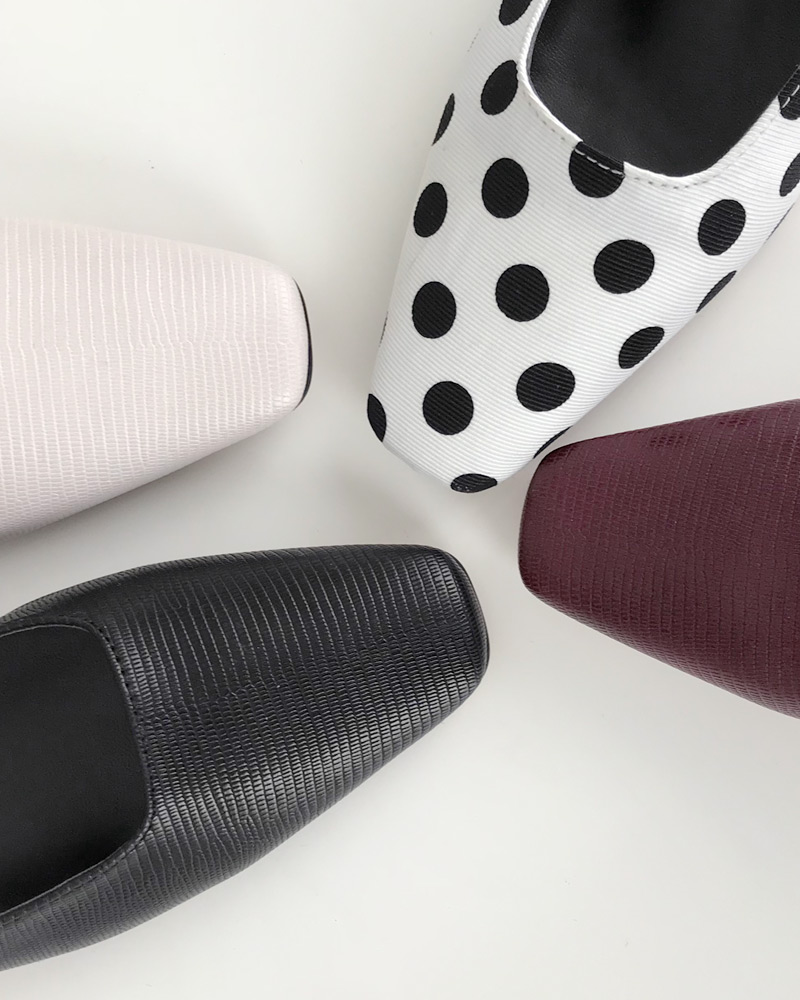 2TYPEスクエアトゥミュール・全4色 | DHOLIC | 詳細画像5