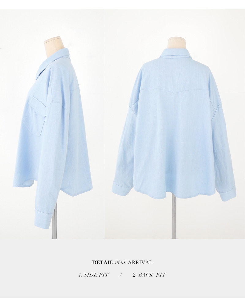 フラップポケットオーバーデニムシャツ・全2色 | DHOLIC | 詳細画像22
