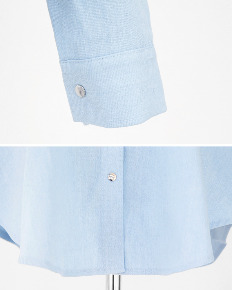フラップポケットオーバーデニムシャツ・全2色 | DHOLIC | 詳細画像24