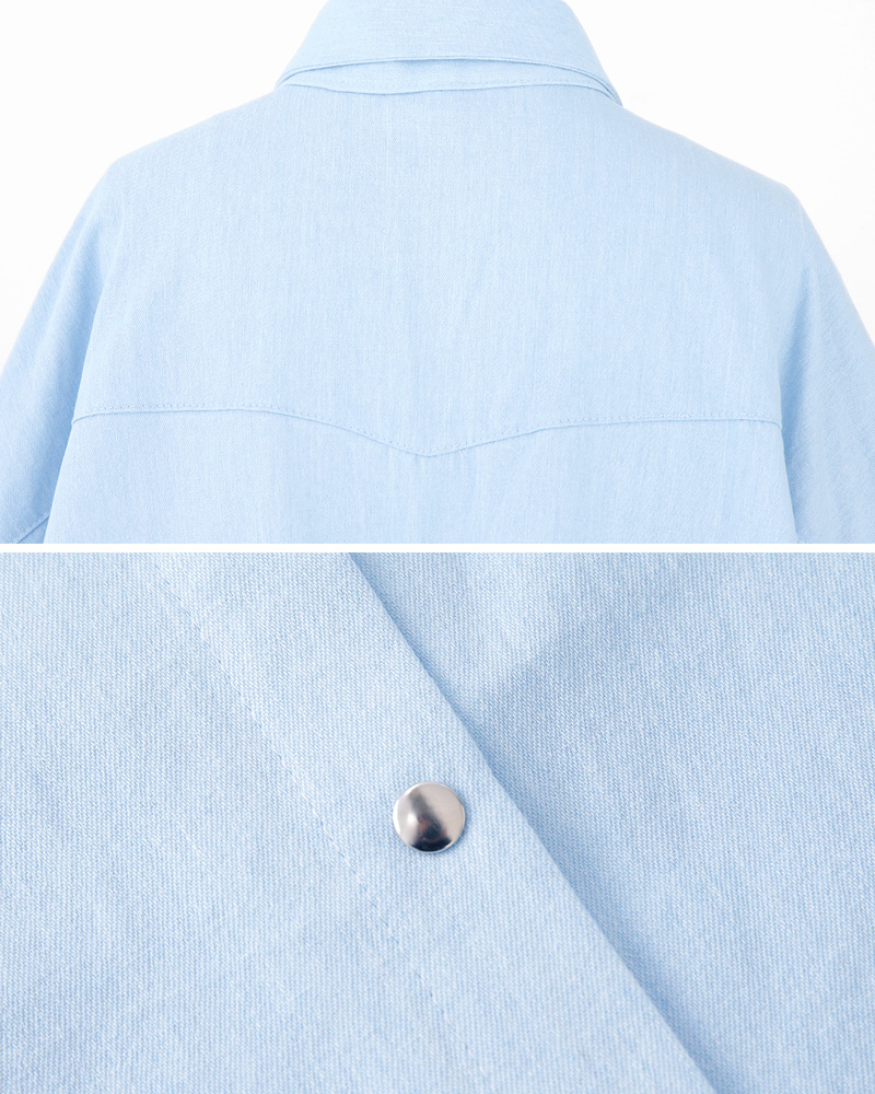 フラップポケットオーバーデニムシャツ・全2色 | DHOLIC | 詳細画像25