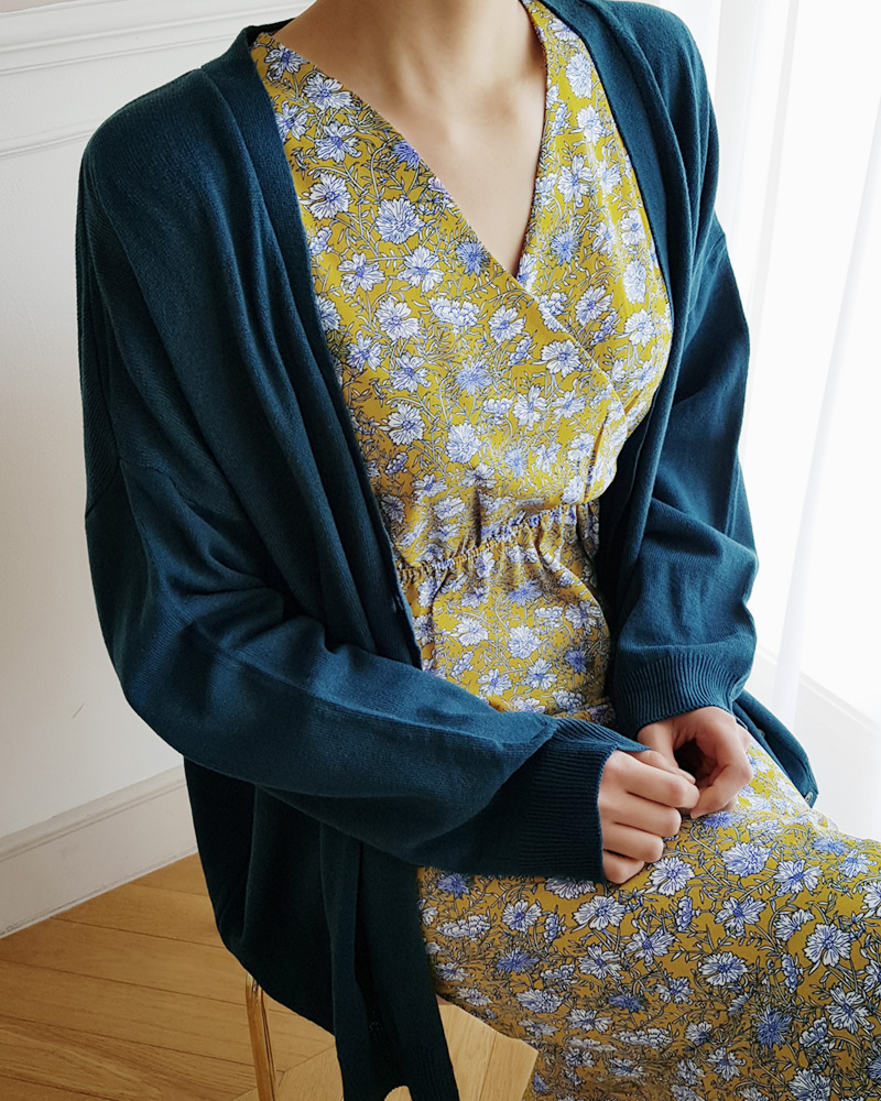 <font color=red><b>○雑誌掲載商品○</b></font>ラッフルヘム花柄ロングワンピース・全3色 | DHOLIC | 詳細画像11